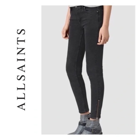 ALL SAINTS Rail Low Rise - womens Size 25 - Picture 1 of 8